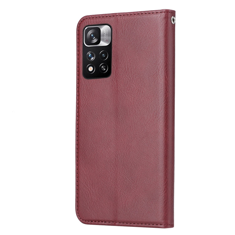For Xiaomi Redmi Note 11 5G Domestic Version / Poco M4 Pro Knead Skin Texture Leather Phone Case