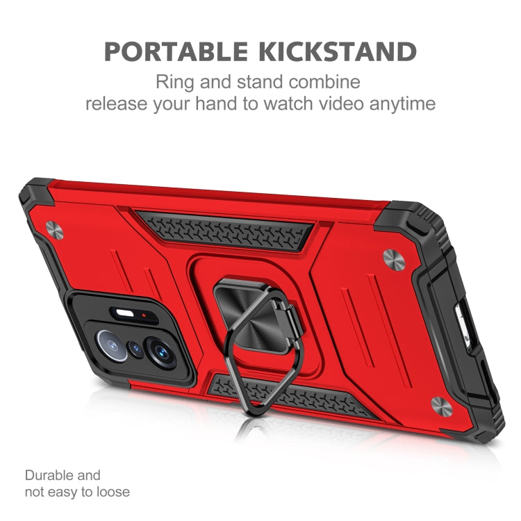 For Xiaomi 11T Magnetic Armor TPU + PC Phone Case