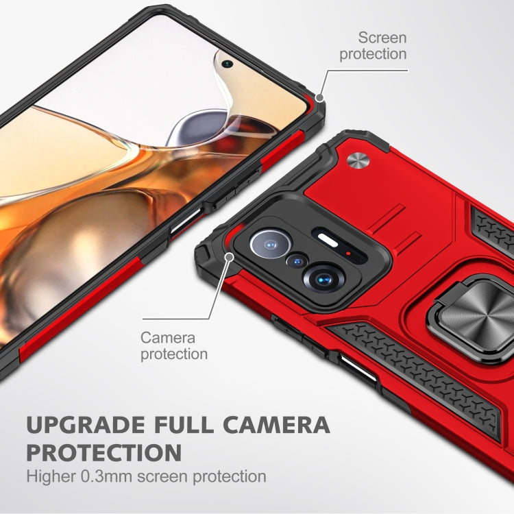 For Xiaomi 11T Magnetic Armor TPU + PC Phone Case