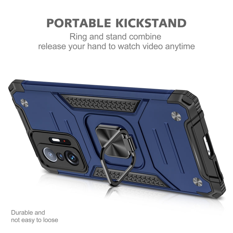 For Xiaomi 11T Magnetic Armor TPU + PC Phone Case