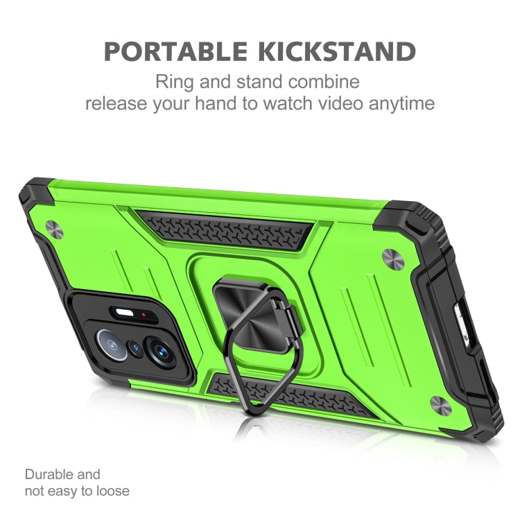 For Xiaomi 11T Magnetic Armor TPU + PC Phone Case