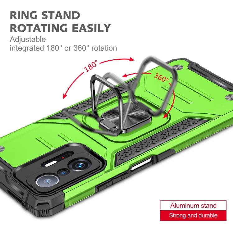 For Xiaomi 11T Magnetic Armor TPU + PC Phone Case