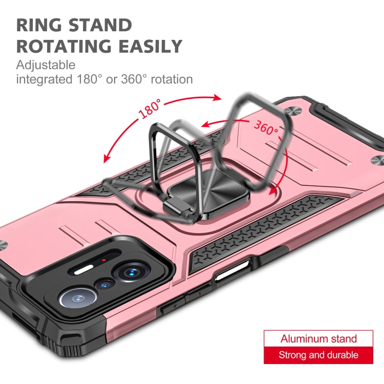 For Xiaomi 11T Magnetic Armor TPU + PC Phone Case