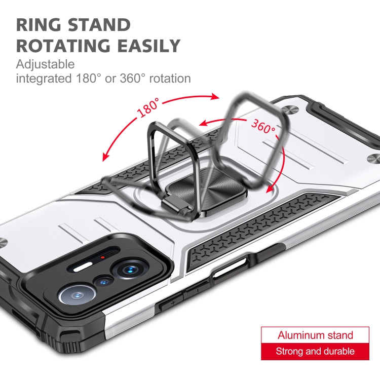 For Xiaomi 11T Magnetic Armor TPU + PC Phone Case