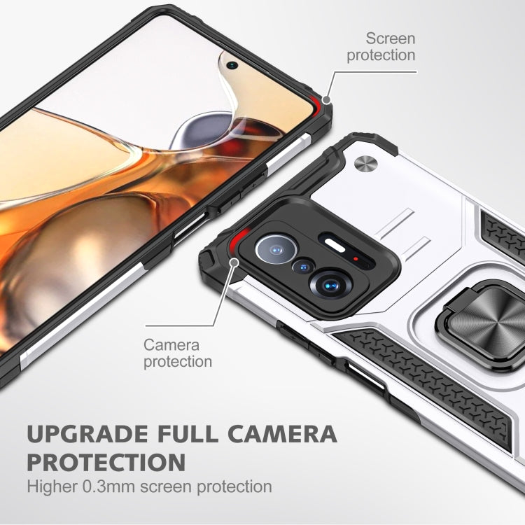 For Xiaomi 11T Magnetic Armor TPU + PC Phone Case