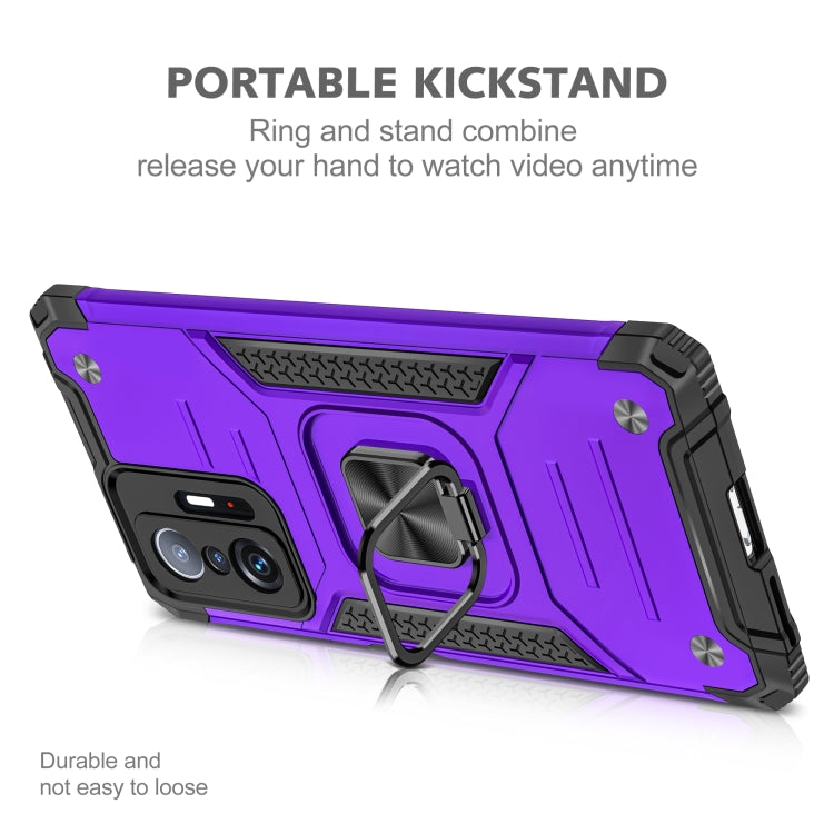 For Xiaomi 11T Magnetic Armor TPU + PC Phone Case