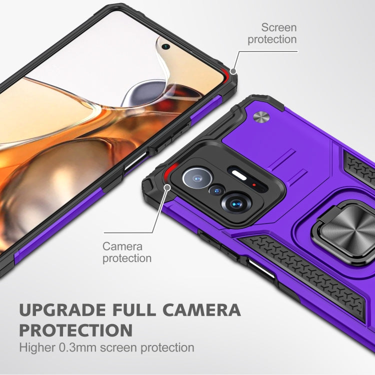 For Xiaomi 11T Magnetic Armor TPU + PC Phone Case