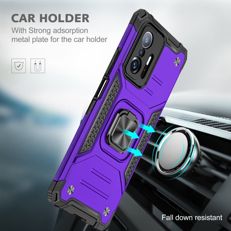 For Xiaomi 11T Magnetic Armor TPU + PC Phone Case
