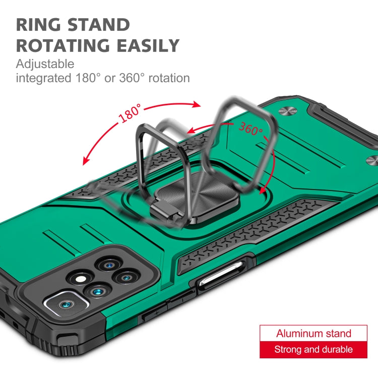 For Xiaomi Redmi 10 Magnetic Armor TPU + PC Phone Case