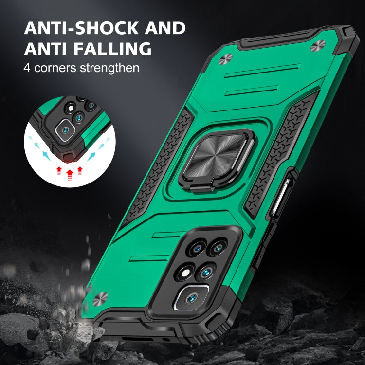 For Xiaomi Redmi 10 Magnetic Armor TPU + PC Phone Case