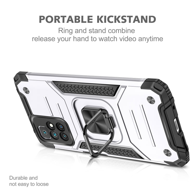 For Xiaomi Redmi 10 Magnetic Armor TPU + PC Phone Case