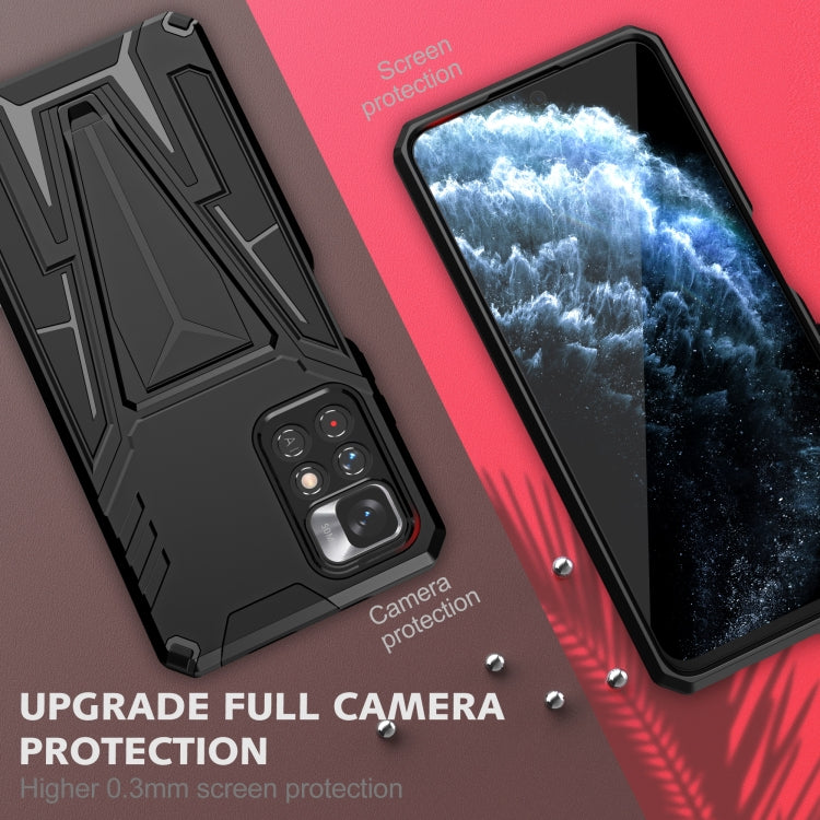 For Xiaomi Redmi Note 11/Poco M4 Pro 5G Super V Armor PC + TPU Phone Case