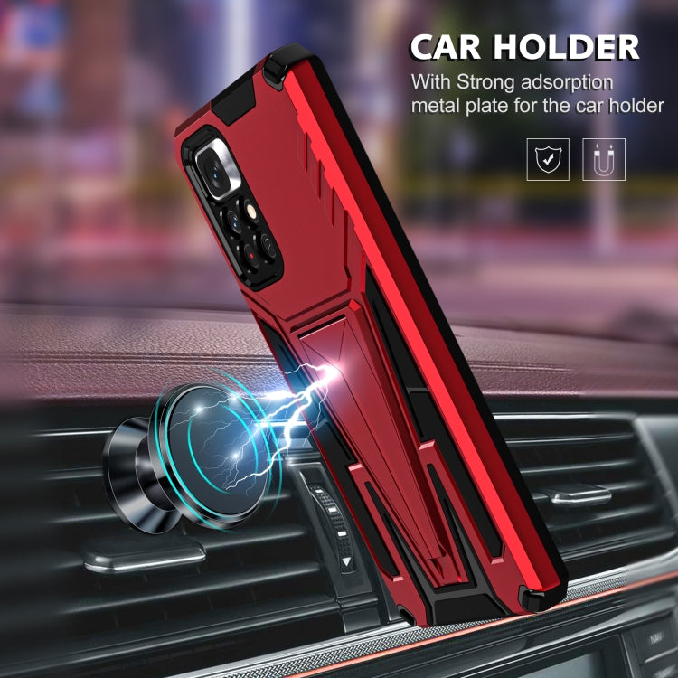 For Xiaomi Redmi Note 11/Poco M4 Pro 5G Super V Armor PC + TPU Phone Case