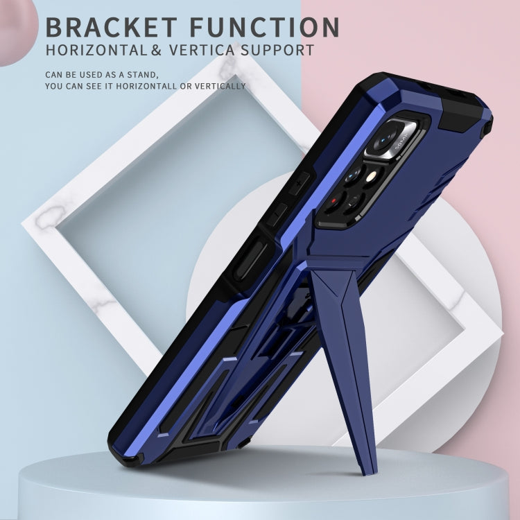 For Xiaomi Redmi Note 11/Poco M4 Pro 5G Super V Armor PC + TPU Phone Case