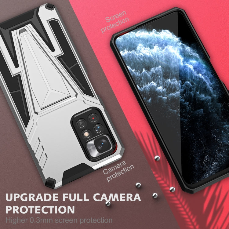 For Xiaomi Redmi Note 11/Poco M4 Pro 5G Super V Armor PC + TPU Phone Case