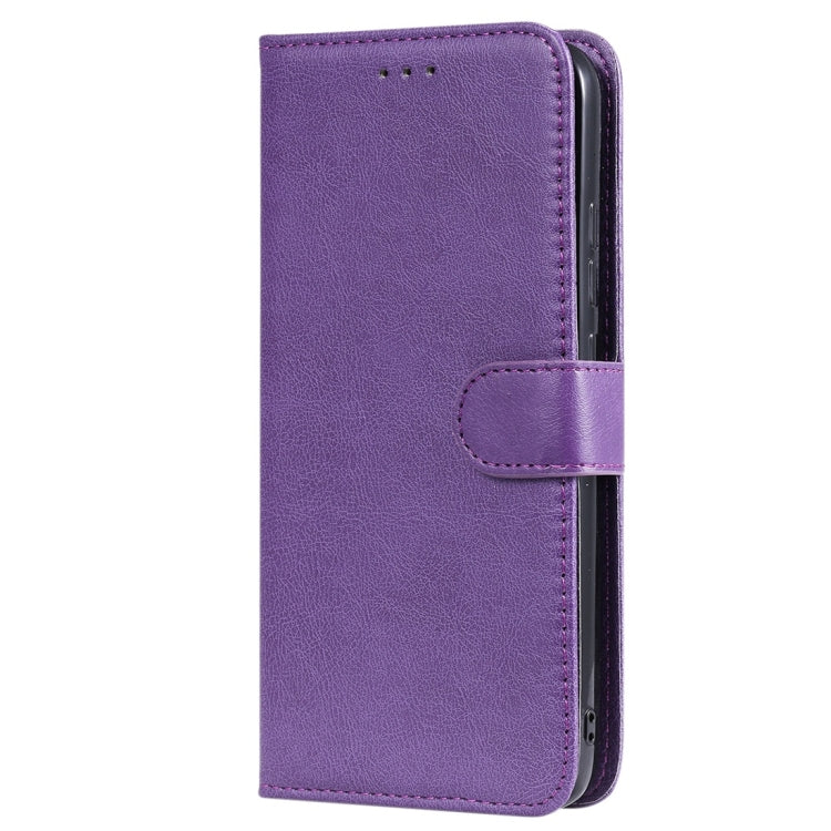 For Xiaomi Redmi 7 Solid Color Horizontal Flip Protective Case with Holder & Card Slots & Wallet & Photo Frame & Lanyard