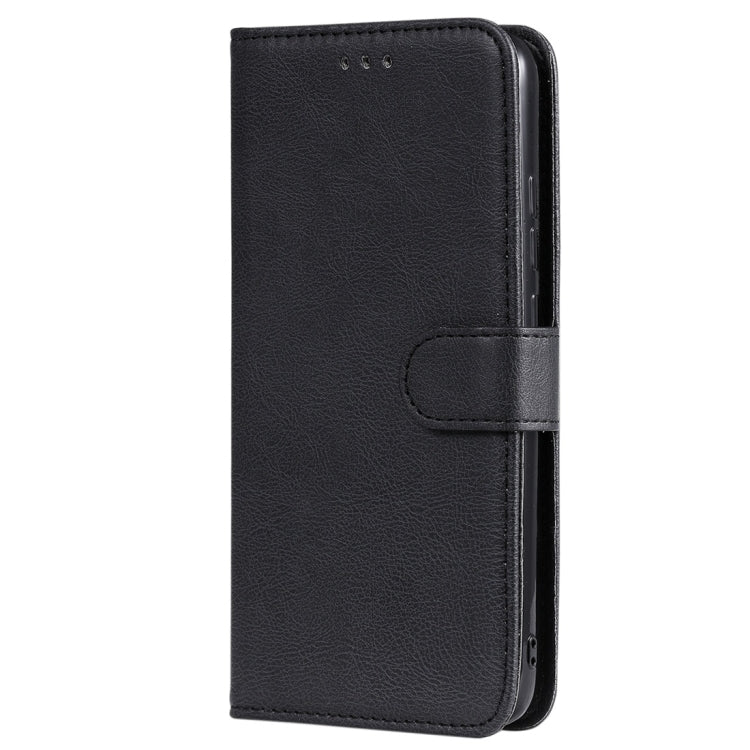 For Xiaomi Redmi 7 Solid Color Horizontal Flip Protective Case with Holder & Card Slots & Wallet & Photo Frame & Lanyard