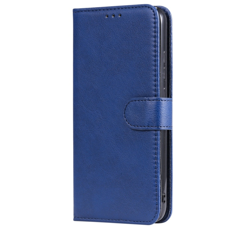 For Xiaomi Redmi 7 Solid Color Horizontal Flip Protective Case with Holder & Card Slots & Wallet & Photo Frame & Lanyard