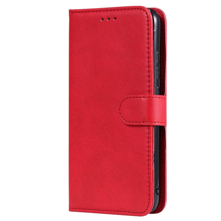 For Xiaomi Redmi 7 Solid Color Horizontal Flip Protective Case with Holder & Card Slots & Wallet & Photo Frame & Lanyard