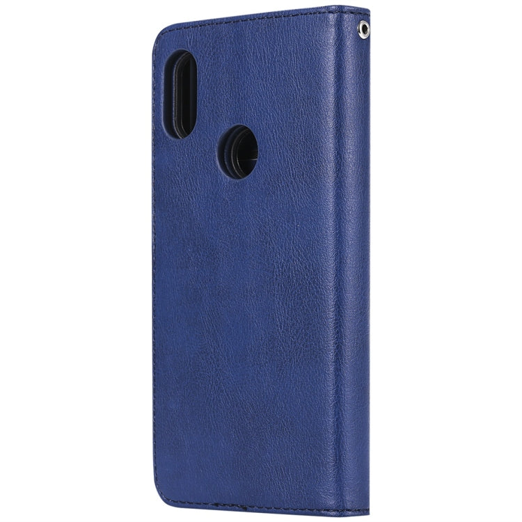 For Xiaomi Redmi Note 6 Pro Solid Color Horizontal Flip Protective Case with Holder & Card Slots & Wallet & Photo Frame & Lanyard