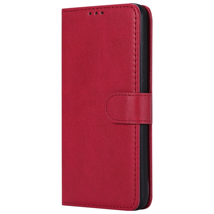 For Xiaomi Redmi Note 6 Pro Solid Color Horizontal Flip Protective Case with Holder & Card Slots & Wallet & Photo Frame & Lanyard