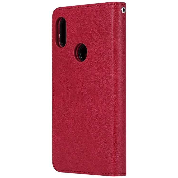 For Xiaomi Redmi Note 6 Pro Solid Color Horizontal Flip Protective Case with Holder & Card Slots & Wallet & Photo Frame & Lanyard