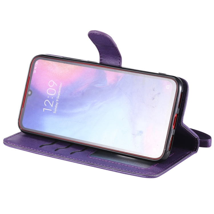 For Xiaomi Redmi Note 7 Solid Color Horizontal Flip Protective Case with Holder & Card Slots & Wallet & Photo Frame & Lanyard