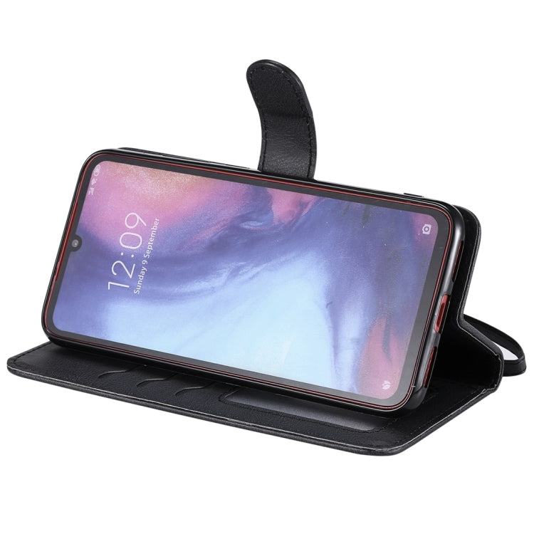 For Xiaomi Redmi Note 7 Solid Color Horizontal Flip Protective Case with Holder & Card Slots & Wallet & Photo Frame & Lanyard