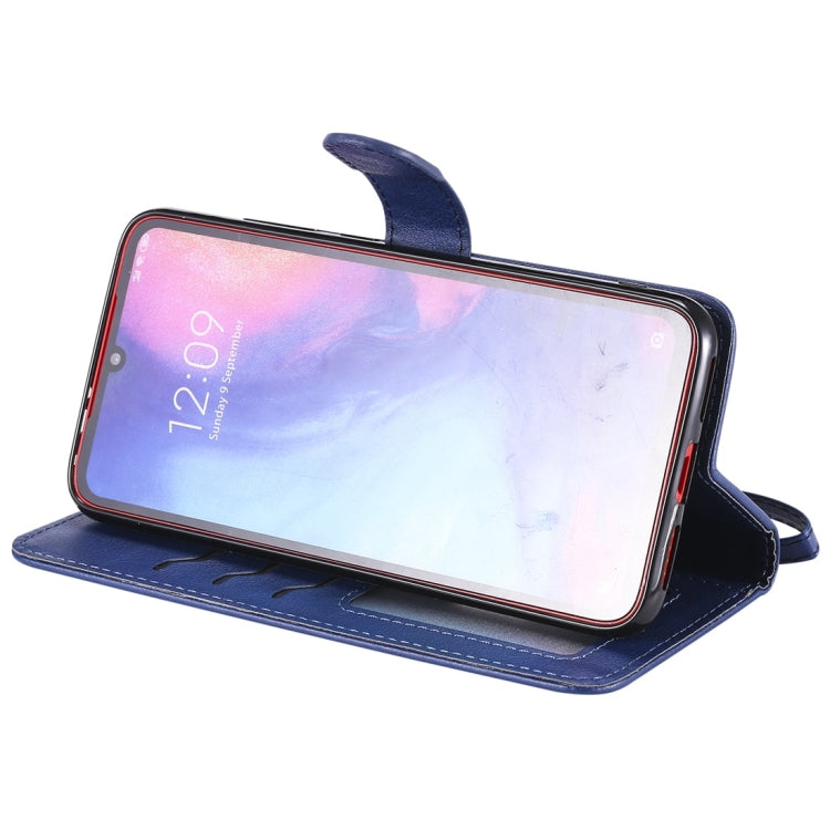 For Xiaomi Redmi Note 7 Solid Color Horizontal Flip Protective Case with Holder & Card Slots & Wallet & Photo Frame & Lanyard