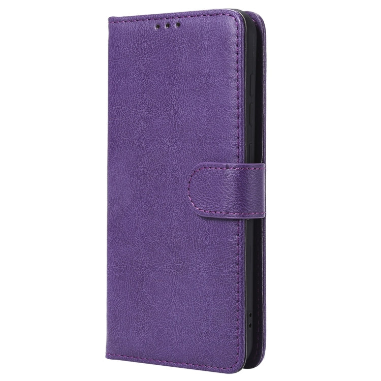 For Xiaomi Pocophone F1 Solid Color Horizontal Flip Protective Case with Holder & Card Slots & Wallet & Photo Frame & Lanyard