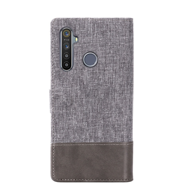 For OPPO Realme 5 MUMXA MX102 Horizontal Flip Canvas Stitching Leather Case with Holder & Card Slots & Wallet