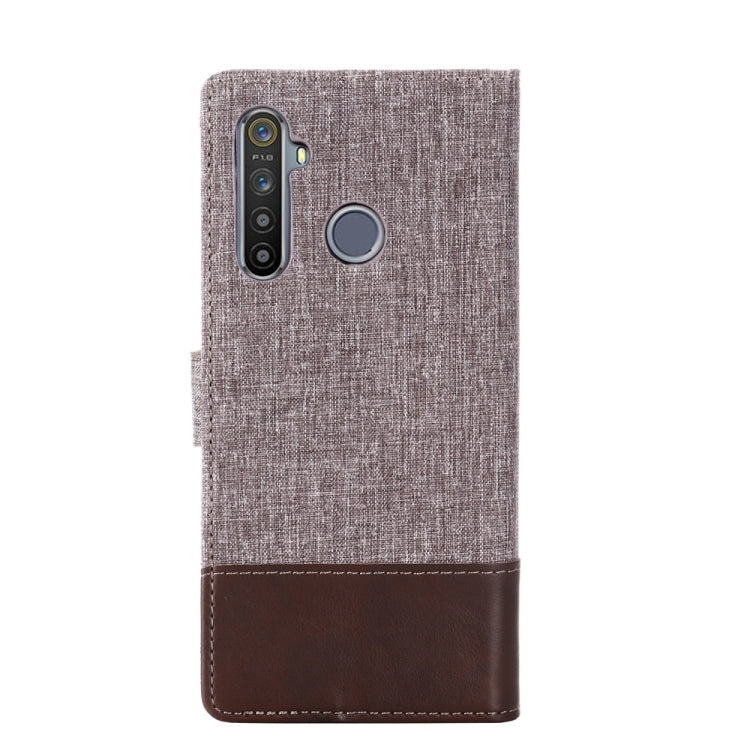 For OPPO Realme 5 MUMXA MX102 Horizontal Flip Canvas Stitching Leather Case with Holder & Card Slots & Wallet