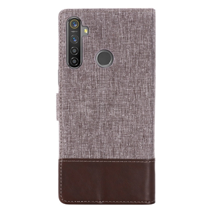 For OPPO Realme 5 Pro MUMXA MX102 Horizontal Flip Canvas Stitching Leather Case with Holder & Card Slots & Wallet(Brown)