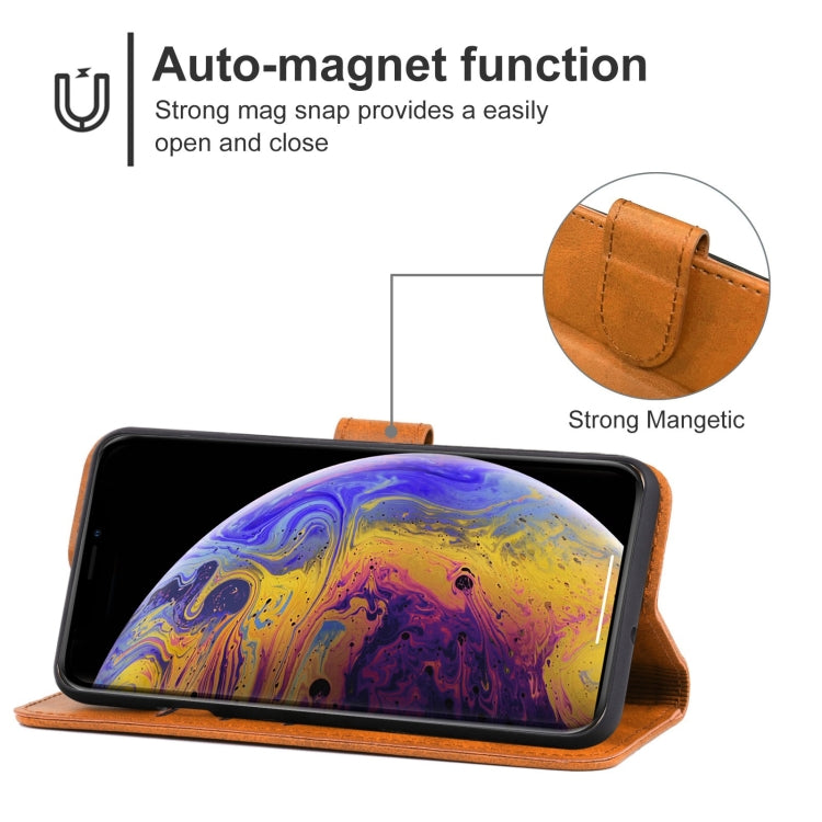 For iPhone XS Max Leather Phone Case