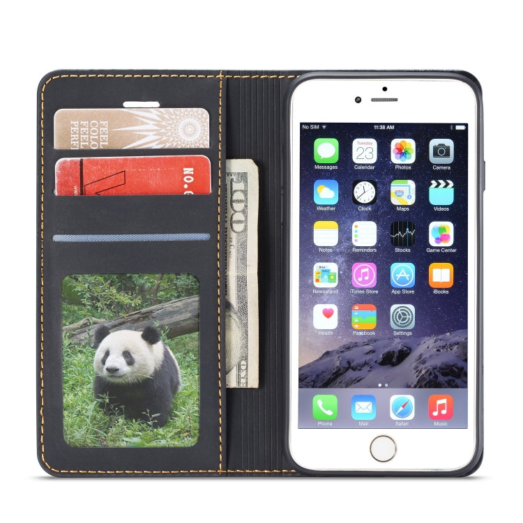 For iPhone 6s Plus / 6 Plus Forwenw Dream Series Oil Edge Strong Magnetism Horizontal Flip Leather Case with Holder & Card Slots & Wallet & Photo Frame