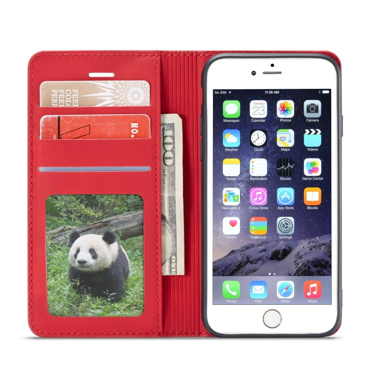 For iPhone 6s Plus / 6 Plus Forwenw Dream Series Oil Edge Strong Magnetism Horizontal Flip Leather Case with Holder & Card Slots & Wallet & Photo Frame