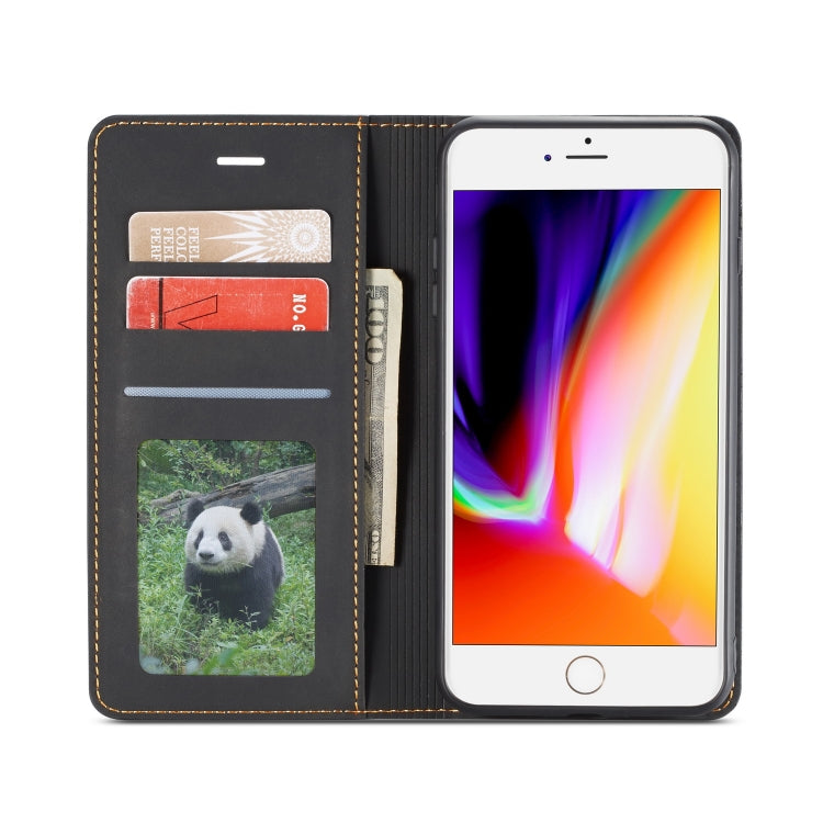 For iPhone 8 Plus / 7 Plus Forwenw Dream Series Oil Edge Strong Magnetism Horizontal Flip Leather Case with Holder & Card Slots & Wallet & Photo Frame