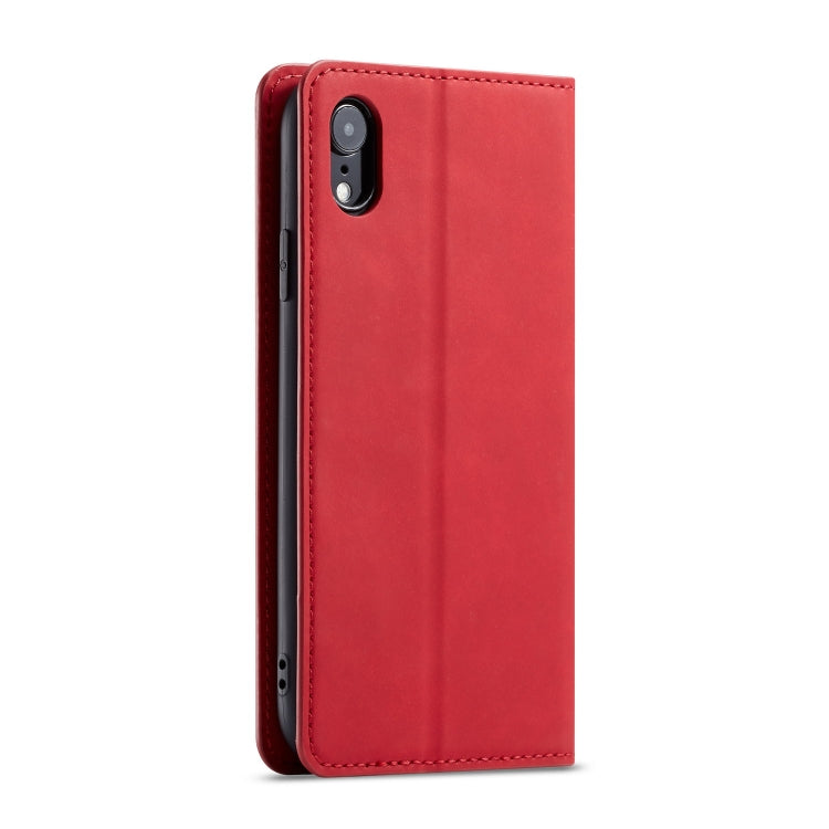 For iPhone XR Forwenw Dream Series Oil Edge Strong Magnetism Horizontal Flip Leather Case with Holder & Card Slots & Wallet & Photo Frame