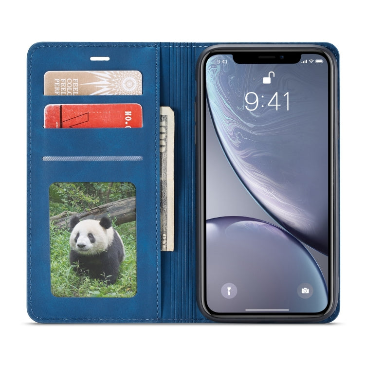 For iPhone XR Forwenw Dream Series Oil Edge Strong Magnetism Horizontal Flip Leather Case with Holder & Card Slots & Wallet & Photo Frame