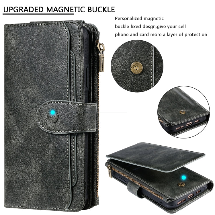 For iPhone 11 Pro Retro Multifunctional Horizontal Flip PU Leather Case with Card Slot & Holder & Wallet & Photo Frame