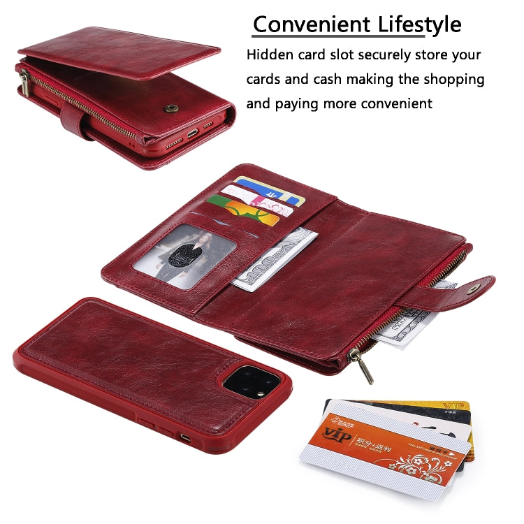 For iPhone 11 Pro Retro Multifunctional Horizontal Flip PU Leather Case with Card Slot & Holder & Wallet & Photo Frame