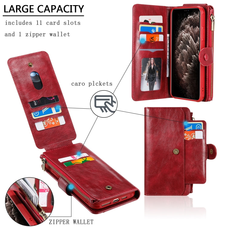For iPhone 11 Pro Retro Multifunctional Horizontal Flip PU Leather Case with Card Slot & Holder & Wallet & Photo Frame