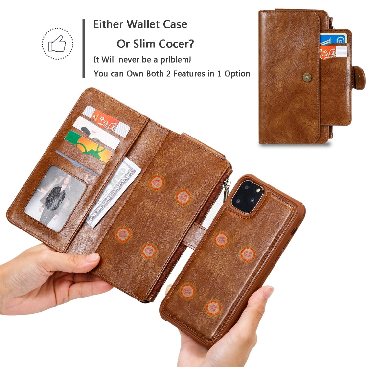 For iPhone 11 Pro Retro Multifunctional Horizontal Flip PU Leather Case with Card Slot & Holder & Wallet & Photo Frame