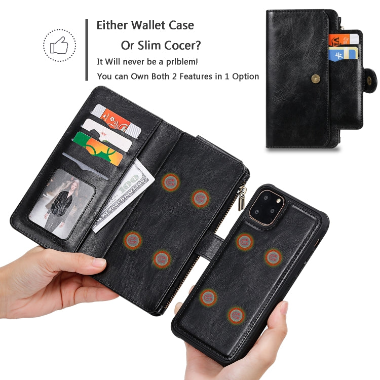 For iPhone 11 Pro Retro Multifunctional Horizontal Flip PU Leather Case with Card Slot & Holder & Wallet & Photo Frame