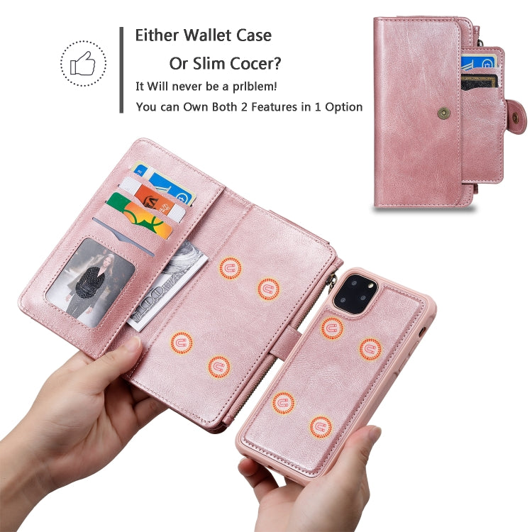 For iPhone 11 Pro Retro Multifunctional Horizontal Flip PU Leather Case with Card Slot & Holder & Wallet & Photo Frame