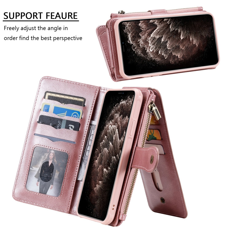 For iPhone 11 Pro Retro Multifunctional Horizontal Flip PU Leather Case with Card Slot & Holder & Wallet & Photo Frame