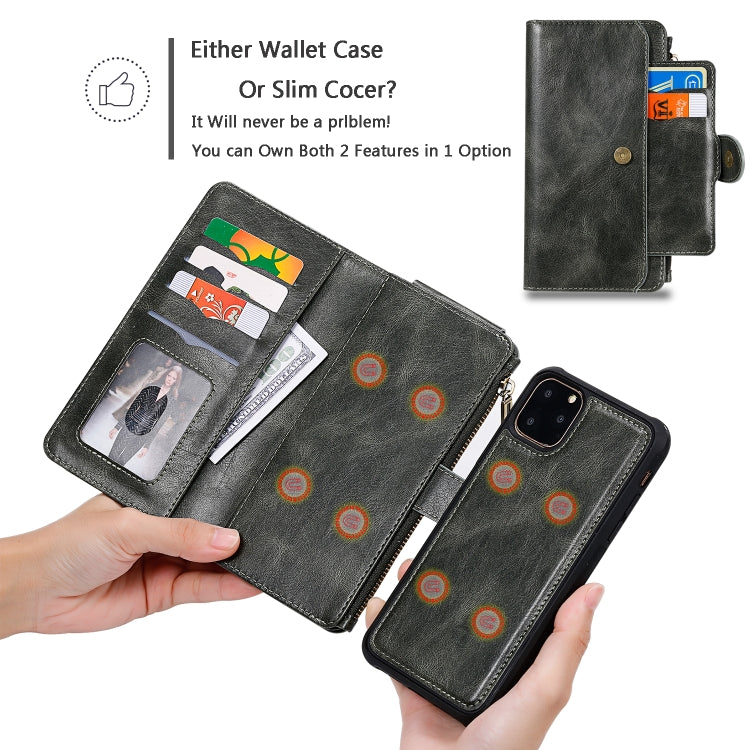 For iPhone 11 Pro Max Retro Multifunctional Horizontal Flip PU Leather Case with Card Slot & Holder & Wallet & Photo Frame