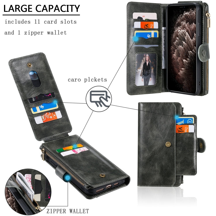 For iPhone 11 Pro Max Retro Multifunctional Horizontal Flip PU Leather Case with Card Slot & Holder & Wallet & Photo Frame