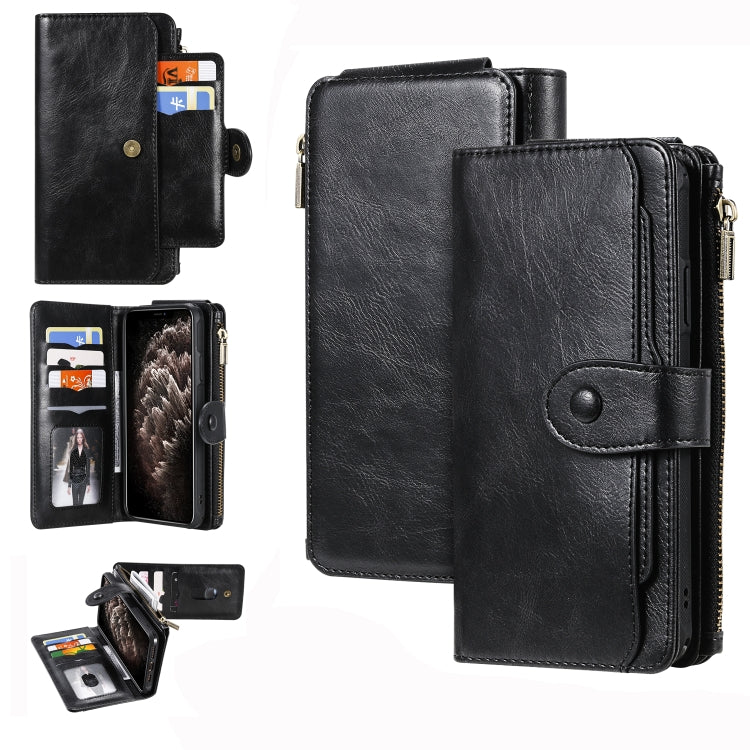 For iPhone 11 Pro Max Retro Multifunctional Horizontal Flip PU Leather Case with Card Slot & Holder & Wallet & Photo Frame