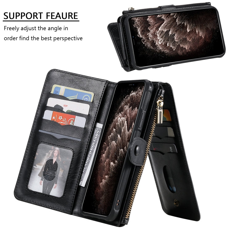 For iPhone 11 Pro Max Retro Multifunctional Horizontal Flip PU Leather Case with Card Slot & Holder & Wallet & Photo Frame